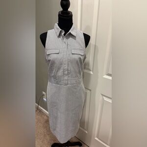 Ann Taylor Railroad Striped Dress